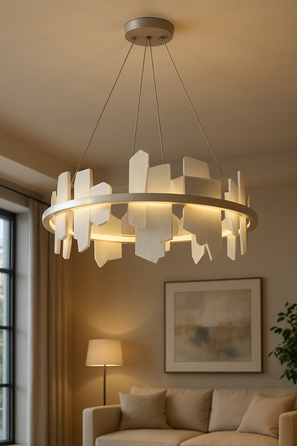 Dimple-50 Pendant Chandelier W: 50 Cm H: 100 Cm