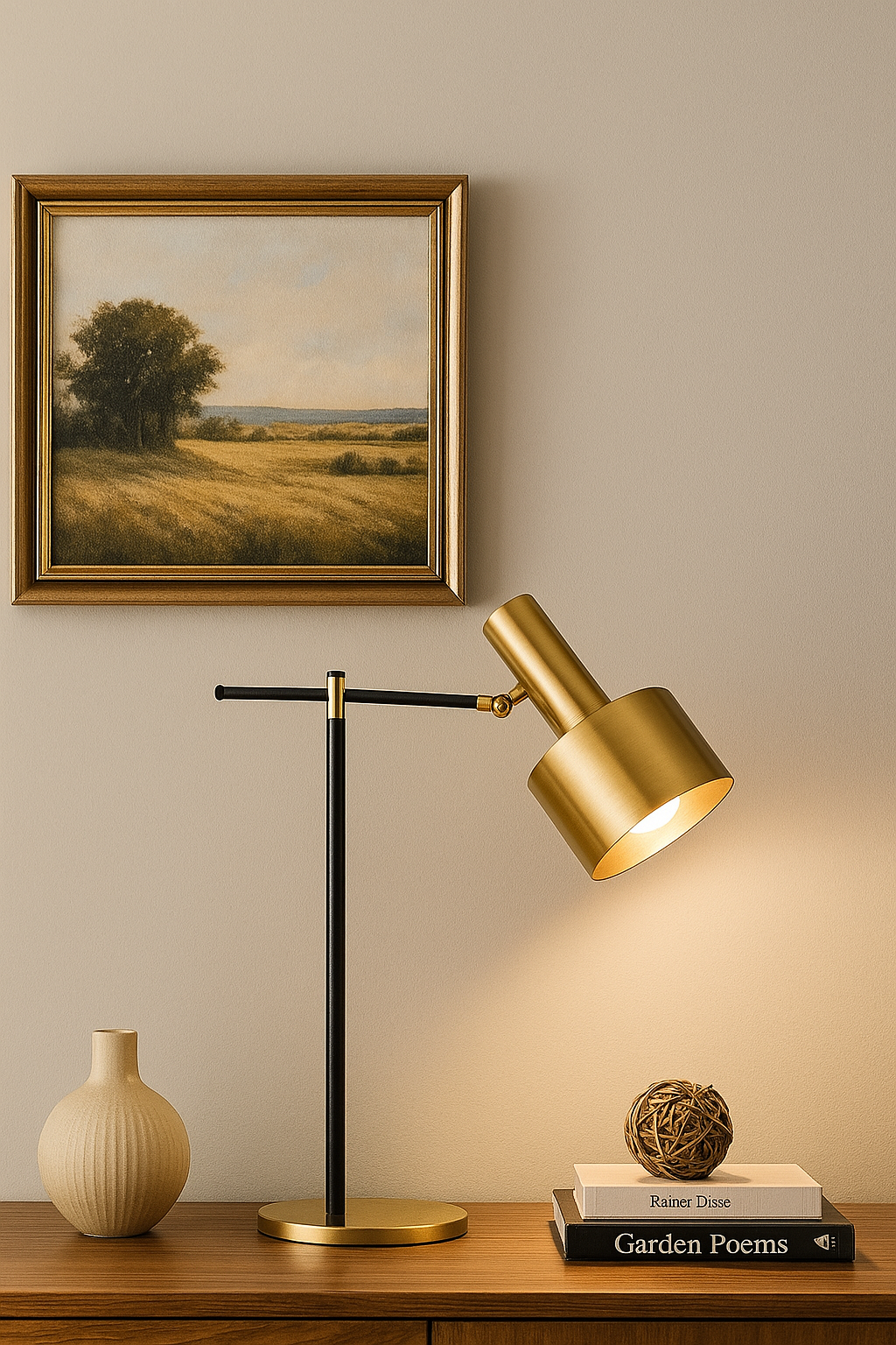 Hazar Table Lamp Bronze 1xE27 Max 60w Metal Base