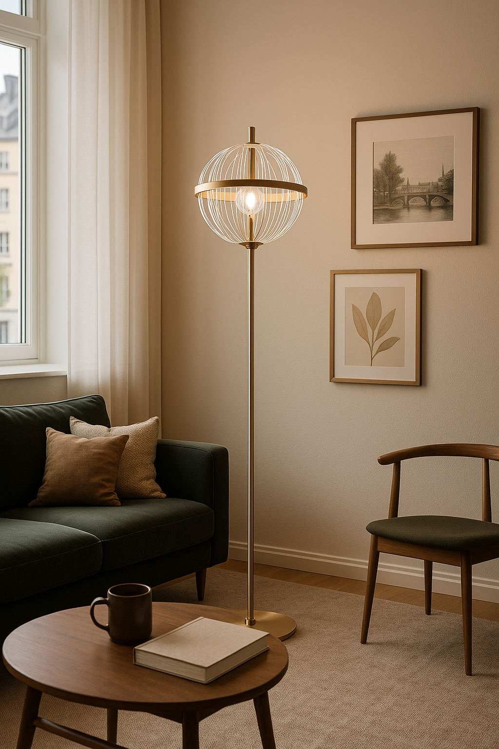 Baran Floor Lamp W: 30 cm H: 160 cm