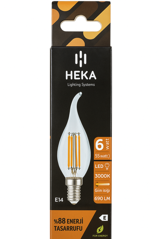 Heka 6 WATT 53W LED 3000K Gün Işığı Ampul
