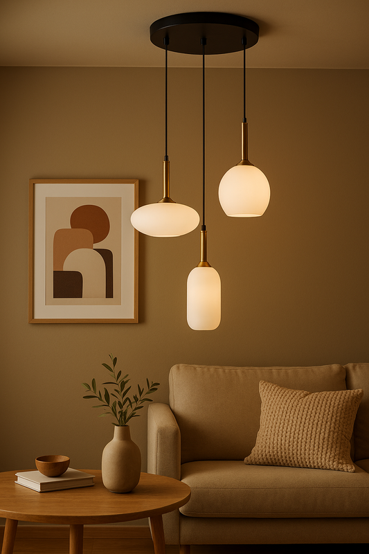 Malvina Beyaz Sarkıt Avize 23123 3x E27 Max. 60W Ø:40cm H:120cm